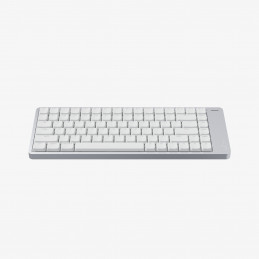 Lofree Flow 2 84 näppäimistö Universaali USB + RF Wireless + Bluetooth QWERTY Valkoinen, Hopea