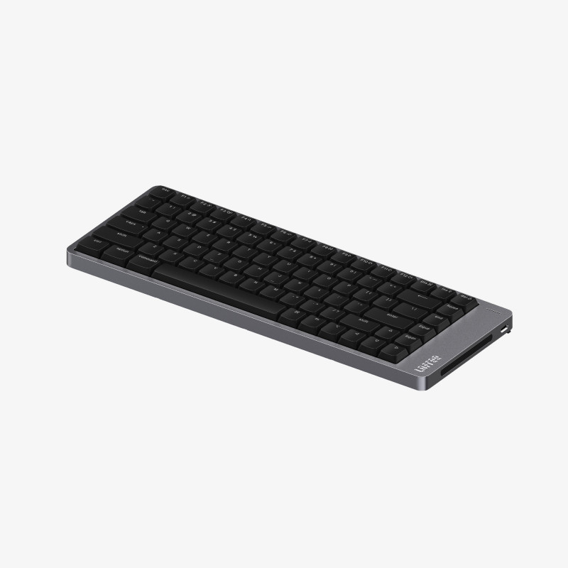 Lofree Flow 2 84 näppäimistö Universaali USB + RF Wireless + Bluetooth QWERTY Musta, Harmaa