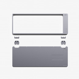 Lofree Flow 2 84 näppäimistö Universaali USB + RF Wireless + Bluetooth QWERTY Musta, Harmaa