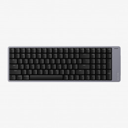 Lofree Flow 2 100 näppäimistö Universaali USB + RF Wireless + Bluetooth QWERTY Musta, Harmaa