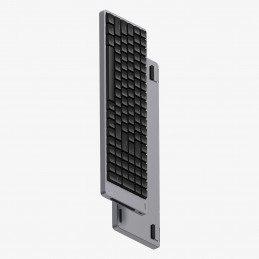 Lofree Flow 2 100 näppäimistö Universaali USB + RF Wireless + Bluetooth QWERTY Musta, Harmaa
