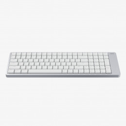 Lofree Flow 2 100 näppäimistö Universaali USB + RF Wireless + Bluetooth QWERTY Hopea, Valkoinen