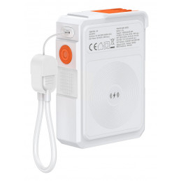 4smarts 541384 akku- ja paristolaturi Litium polymeeri (LiPo) 10000 mAh Langaton lataaminen Oranssi, Valkoinen