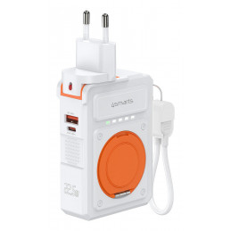 4smarts 541384 akku- ja paristolaturi Litium polymeeri (LiPo) 10000 mAh Langaton lataaminen Oranssi, Valkoinen