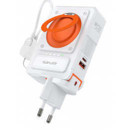 4smarts 541384 akku- ja paristolaturi Litium polymeeri (LiPo) 10000 mAh Langaton lataaminen Oranssi, Valkoinen