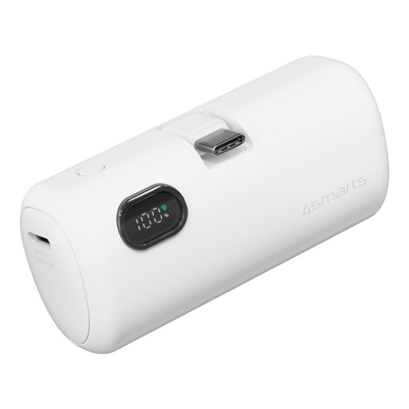 4smarts 541657 akku- ja paristolaturi Litiumioni (Li-Ion) 5000 mAh Valkoinen