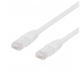 Deltaco Verkkokaapeli, Cat6, U UTP, 24 AWG, LSZH, 2 m, valkoinen