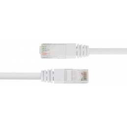 Deltaco Verkkokaapeli, Cat6, U UTP, 24 AWG, LSZH, 2 m, valkoinen