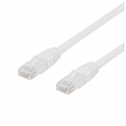 Deltaco Verkkokaapeli, Cat6, U UTP, 24 AWG, LSZH, 10 m, valkoinen