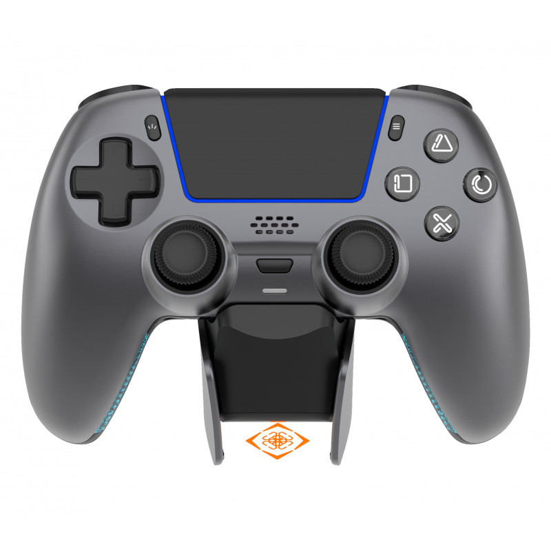 Deltaco Gaming GAM-199-STEELGRAY peliohjain Harmaa, Metallinen, Terästä Bluetooth USB Pad-ohjain PlayStation 5, Android, iOS