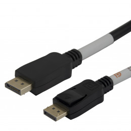 Deltaco DP54-1010 DisplayPort-kaapeli 1 m Musta