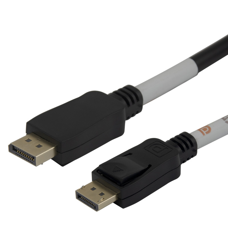 Deltaco DP54-1005 DisplayPort-kaapeli 0,5 m Musta