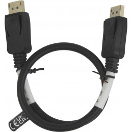 Deltaco DP54-1005 DisplayPort-kaapeli 0,5 m Musta