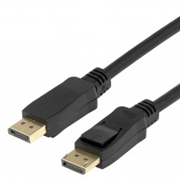 Deltaco DP-1040D-FLEX DisplayPort-kaapeli 4 m Musta