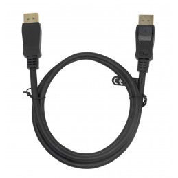 Deltaco DisplayPort DP1.4 Flex cable, 1M, black