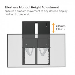 Deltaco ARM-0801 TV-kiinnike 2,29 m (90") Musta