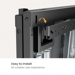 Deltaco ARM-0801 TV-kiinnike 2,29 m (90") Musta