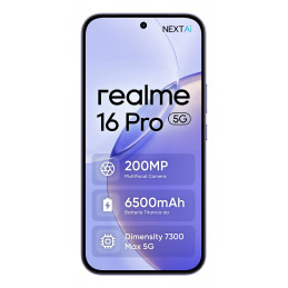 realme 16 Pro 17,3 cm (6.8") Kaksois-SIM 5G 8 GB 512 GB 6500 mAh Purppura