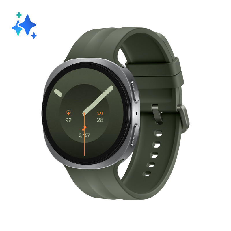 Samsung Galaxy Watch9 3,81 cm (1.5") AMOLED 44 mm Digitaalinen 480 x 480 pikseliä Kosketusnäyttö Hopea Wi-Fi GPS (satelliitti)