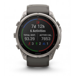 Garmin fēnix 9 Pro 3,81 cm (1.5") AMOLED 51 mm Digitaalinen 466 x 466 pikseliä Kosketusnäyttö 4G Titaani Wi-Fi GPS (satelliitti)