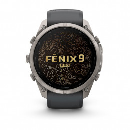 Garmin fēnix 9 Pro 3,81 cm (1.5") AMOLED 51 mm Digitaalinen 466 x 466 pikseliä Kosketusnäyttö Titaani Wi-Fi GPS (satelliitti)