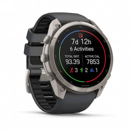 Garmin fēnix 9 Pro 3,81 cm (1.5") AMOLED 51 mm Digitaalinen 466 x 466 pikseliä Kosketusnäyttö Titaani Wi-Fi GPS (satelliitti)