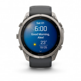 Garmin fēnix 9 Pro 3,81 cm (1.5") AMOLED 51 mm Digitaalinen 466 x 466 pikseliä Kosketusnäyttö Titaani Wi-Fi GPS (satelliitti)