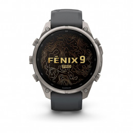 Garmin fēnix 9 Pro 3,56 cm (1.4") AMOLED 47 mm Digitaalinen 454 x 454 pikseliä Kosketusnäyttö Titaani Wi-Fi GPS (satelliitti)