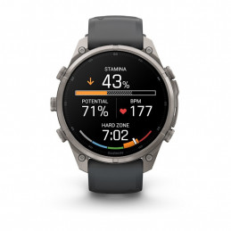 Garmin fēnix 9 Pro 3,56 cm (1.4") AMOLED 47 mm Digitaalinen 454 x 454 pikseliä Kosketusnäyttö Titaani Wi-Fi GPS (satelliitti)