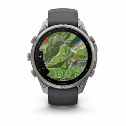 Garmin fēnix 9 Pro 3,56 cm (1.4") AMOLED 47 mm Digitaalinen 454 x 454 pikseliä Kosketusnäyttö Titaani Wi-Fi GPS (satelliitti)