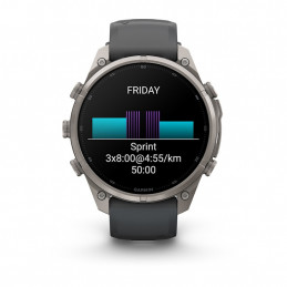Garmin fēnix 9 Pro 3,56 cm (1.4") AMOLED 47 mm Digitaalinen 454 x 454 pikseliä Kosketusnäyttö Titaani Wi-Fi GPS (satelliitti)