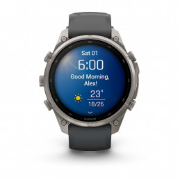 Garmin fēnix 9 Pro 3,56 cm (1.4") AMOLED 47 mm Digitaalinen 454 x 454 pikseliä Kosketusnäyttö Titaani Wi-Fi GPS (satelliitti)