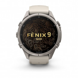 Garmin fēnix 9 Pro 3,3 cm (1.3") AMOLED 43 mm Digitaalinen 416 x 416 pikseliä Kosketusnäyttö Titaani Wi-Fi GPS (satelliitti)