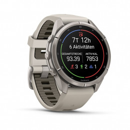 Garmin fēnix 9 Pro 3,3 cm (1.3") AMOLED 43 mm Digitaalinen 416 x 416 pikseliä Kosketusnäyttö Titaani Wi-Fi GPS (satelliitti)