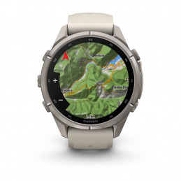 Garmin fēnix 9 Pro 3,3 cm (1.3") AMOLED 43 mm Digitaalinen 416 x 416 pikseliä Kosketusnäyttö Titaani Wi-Fi GPS (satelliitti)
