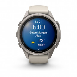 Garmin fēnix 9 Pro 3,3 cm (1.3") AMOLED 43 mm Digitaalinen 416 x 416 pikseliä Kosketusnäyttö Titaani Wi-Fi GPS (satelliitti)