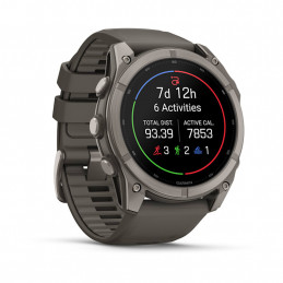 Garmin fēnix 9 3,56 cm (1.4") AMOLED 51 mm Digitaalinen 454 x 454 pikseliä Kosketusnäyttö Titaani Wi-Fi GPS (satelliitti)