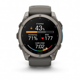 Garmin fēnix 9 3,56 cm (1.4") AMOLED 51 mm Digitaalinen 454 x 454 pikseliä Kosketusnäyttö Titaani Wi-Fi GPS (satelliitti)
