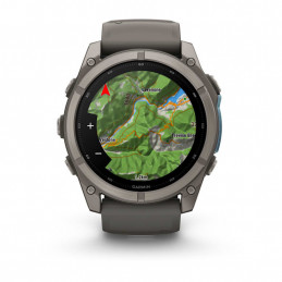 Garmin fēnix 9 3,56 cm (1.4") AMOLED 51 mm Digitaalinen 454 x 454 pikseliä Kosketusnäyttö Titaani Wi-Fi GPS (satelliitti)