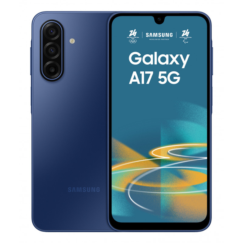 Samsung Galaxy A17 5G 17 cm (6.7") Hybridi-Dual SIM Android 15 USB Type-C 4 GB 128 GB 5000 mAh Sininen