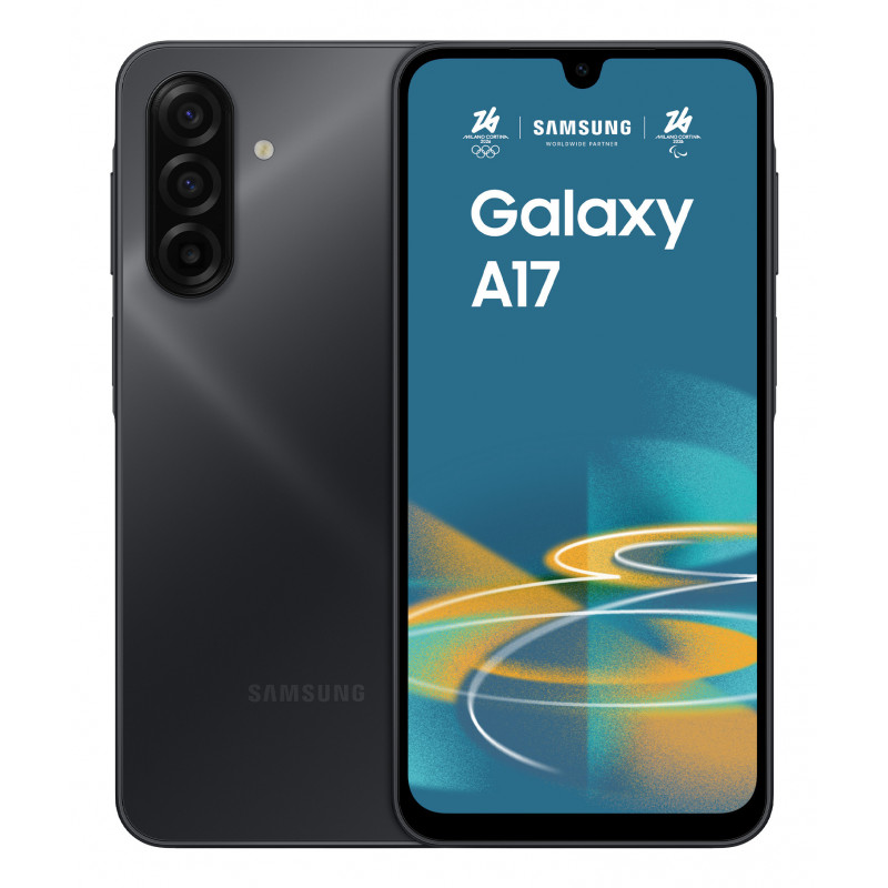 Samsung Galaxy A17 17 cm (6.7") Hybridi-Dual SIM 4G USB Type-C 4 GB 128 GB 5000 mAh Musta