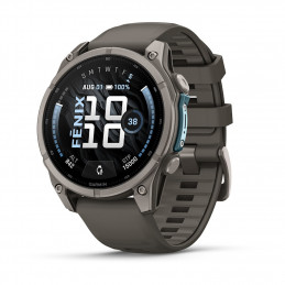 Garmin fēnix 9 3,56 cm (1.4") AMOLED 47 mm Digitaalinen 454 x 454 pikseliä Kosketusnäyttö Titaani Wi-Fi GPS (satelliitti)