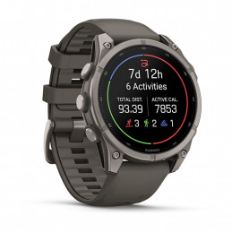 Garmin fēnix 9 3,56 cm (1.4") AMOLED 47 mm Digitaalinen 454 x 454 pikseliä Kosketusnäyttö Titaani Wi-Fi GPS (satelliitti)