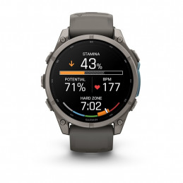 Garmin fēnix 9 3,56 cm (1.4") AMOLED 47 mm Digitaalinen 454 x 454 pikseliä Kosketusnäyttö Titaani Wi-Fi GPS (satelliitti)