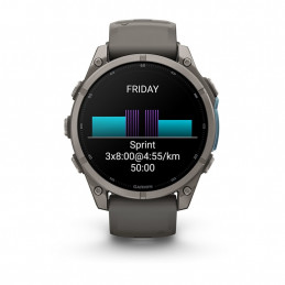 Garmin fēnix 9 3,56 cm (1.4") AMOLED 47 mm Digitaalinen 454 x 454 pikseliä Kosketusnäyttö Titaani Wi-Fi GPS (satelliitti)