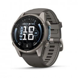 Garmin fēnix 9 3,3 cm (1.3") AMOLED 43 mm Digitaalinen 416 x 416 pikseliä Kosketusnäyttö Titaani Wi-Fi GPS (satelliitti)