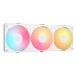 Corsair iCUE LINK RX360 II Unified Frame RGB PWM PC Fans Starter Kit Tietokonekotelo Ilmanjäähdytin 12 cm Valkoinen 1 kpl