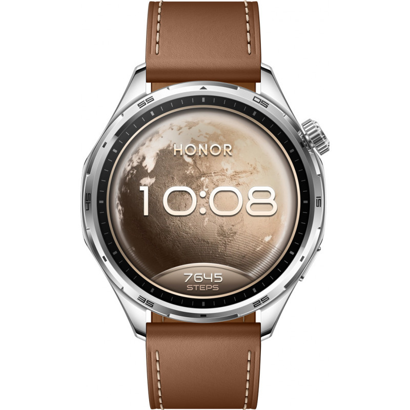 Honor Watch 6 3,71 cm (1.46") AMOLED 46.5 mm Digitaalinen 464 x 464 pikseliä Kosketusnäyttö Ruostumaton teräs GPS (satelliitti)