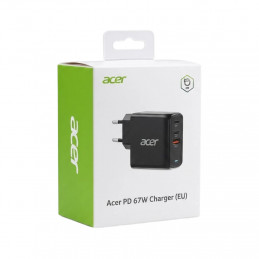 Acer ZL.ADTCC.00J mobiililaitteen laturi Universaali Musta AC Pikalataus Sisätila