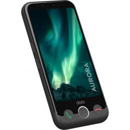 Doro Aurora 11 11,4 cm (4.5") Kaksois-SIM Android 14 4G USB Type-C 4 GB 64 GB 3000 mAh Grafiitti